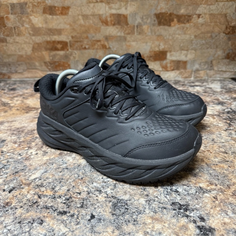 Hoka One Women's Bondi SR Wide Black Sz 9D 1129351/BBLC